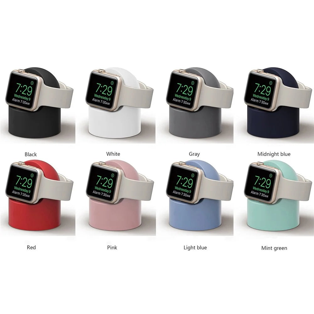 Watch Stand Holder Charger Display for Apple Watch Ultra 49mm / 8 / 7 45mm / 41mm /  6 / 5 /  SE / 4 44mm / 40mm / 3 /  2 /  1 42mm / 38mm - Black - 6