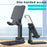 Foldable Desktop Phone Holder Tablet Stand Mobile Desk Stand Mobile Tablet Holder - Black - 2