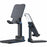 Foldable Desktop Phone Holder Tablet Stand Mobile Desk Stand Mobile Tablet Holder - Black - 4