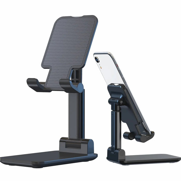 Foldable Desktop Phone Holder Tablet Stand Mobile Desk Stand Mobile Tablet Holder - Black - 4
