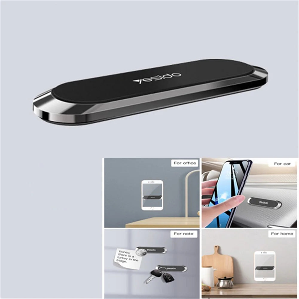 YESIDO C55 Mini Magnetic Suction Small Car Center Console Air Outlet Mobile Phone Bracket - Black - 1