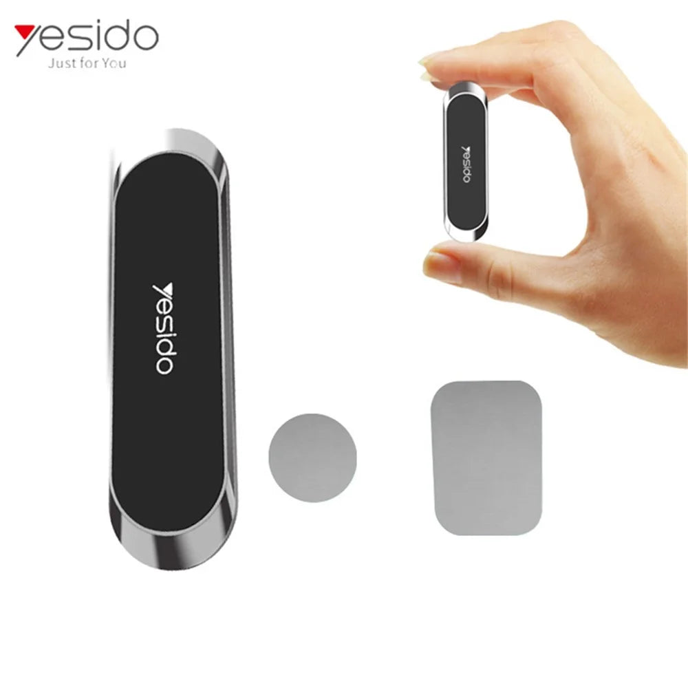 YESIDO C55 Mini Magnetic Suction Small Car Center Console Air Outlet Mobile Phone Bracket - Black - 4