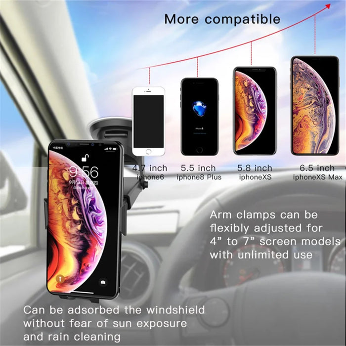 YESIDO C44 Universal Dashboard Car Phone Holder Bracket Mount for 3.5-6 inches Phones - 4