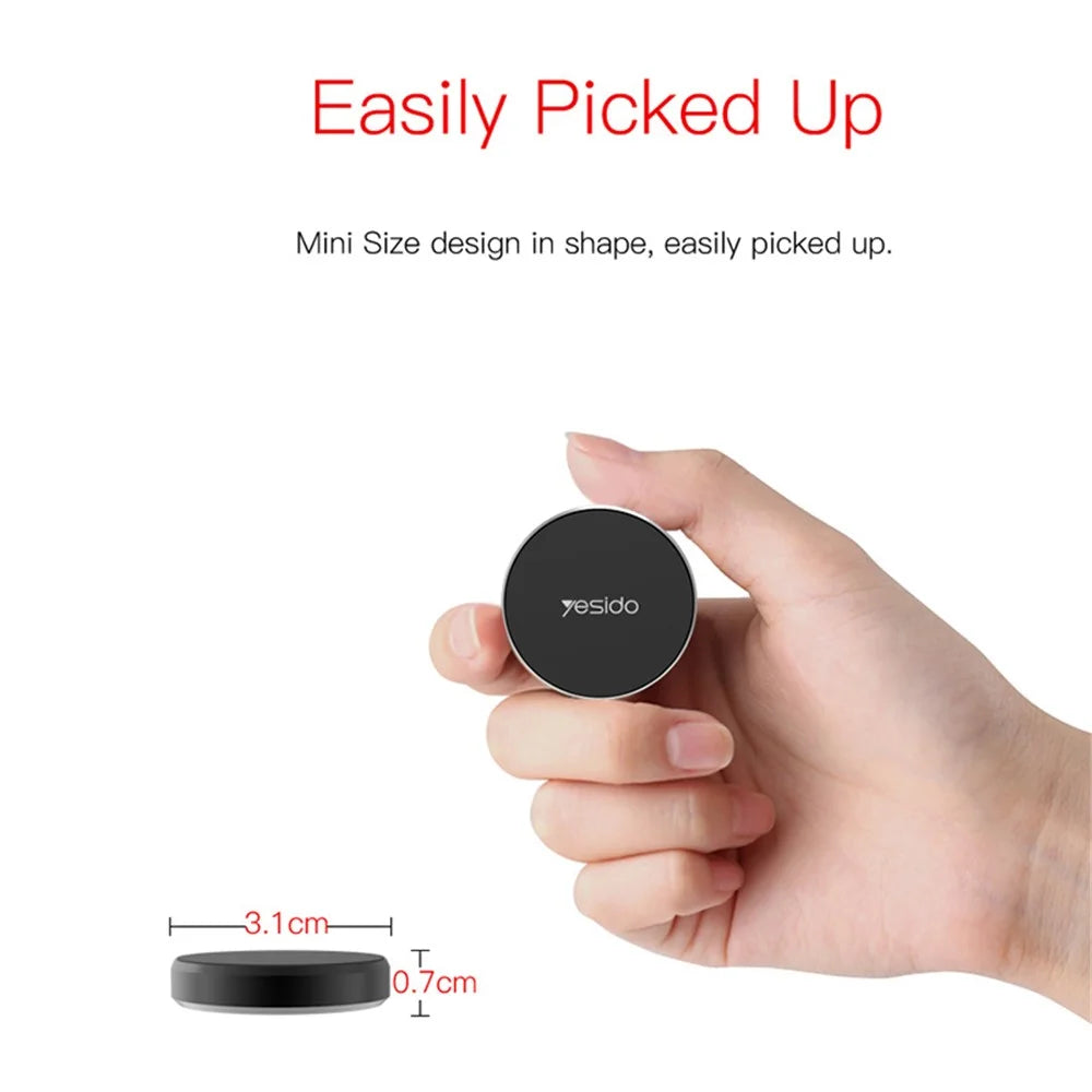 YESIDO C38 Mini Metal Magnetic Car Phone Holder Mount - 5