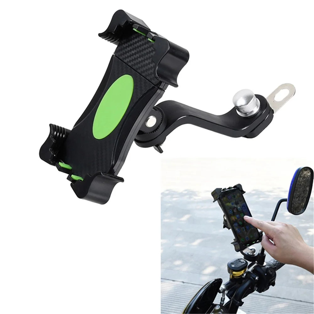 Universal Bike Phone Holder Motorcycle Mount Stand - Green - 1