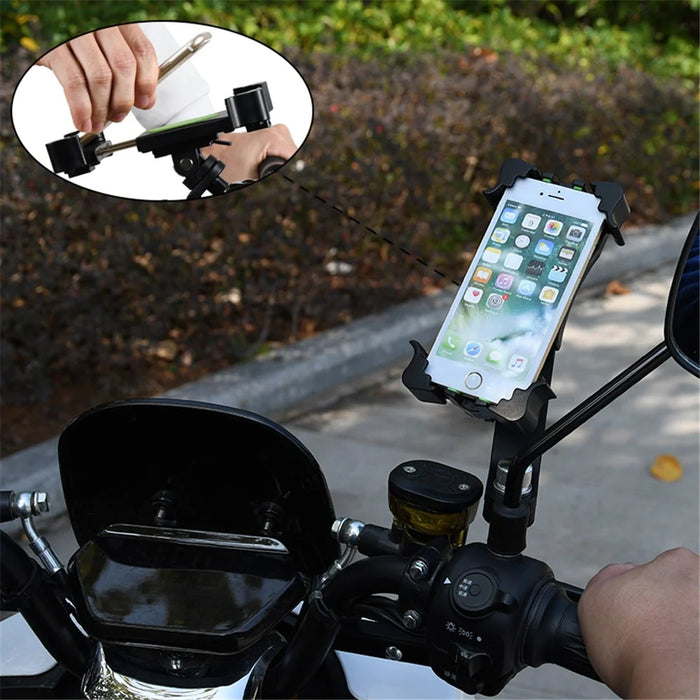 Universal Bike Phone Holder Motorcycle Mount Stand - Green - 4