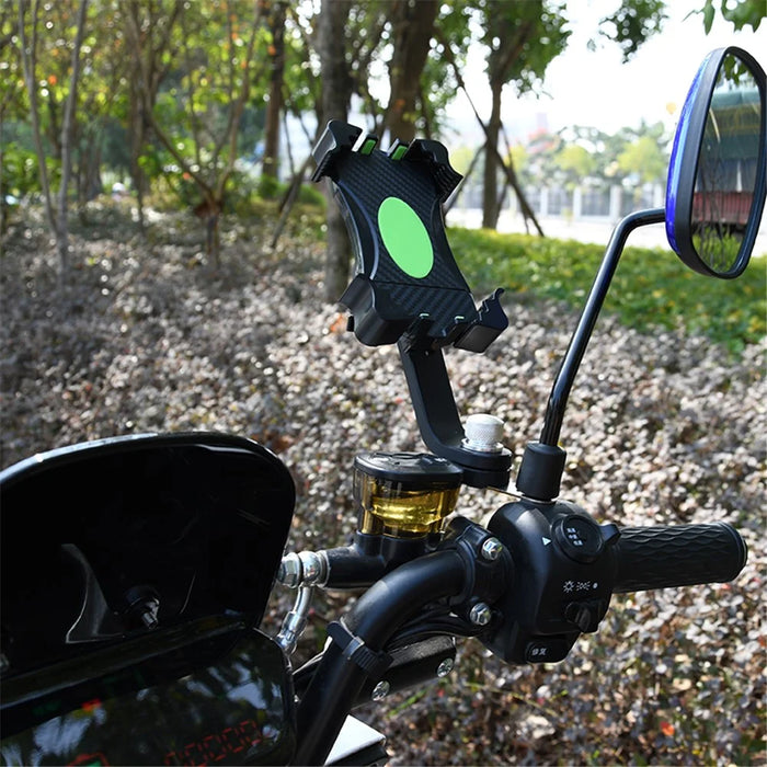 Universal Bike Phone Holder Motorcycle Mount Stand - Green - 6
