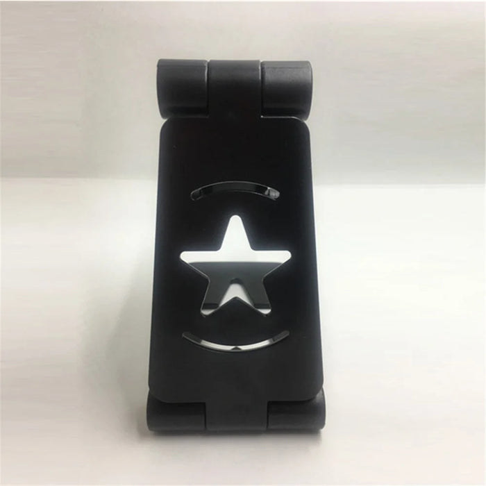 Foldable Desktop Phone Holder Tablet Stand Mobile Desk Stand Mobile Tablet Holder - Black - 2