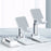 T4 Universal Height Adjustable Phone Tablet Holder Stand Portable Foldable Desktop Bracket - White - 1