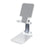 T4 Universal Height Adjustable Phone Tablet Holder Stand Portable Foldable Desktop Bracket - White - 2
