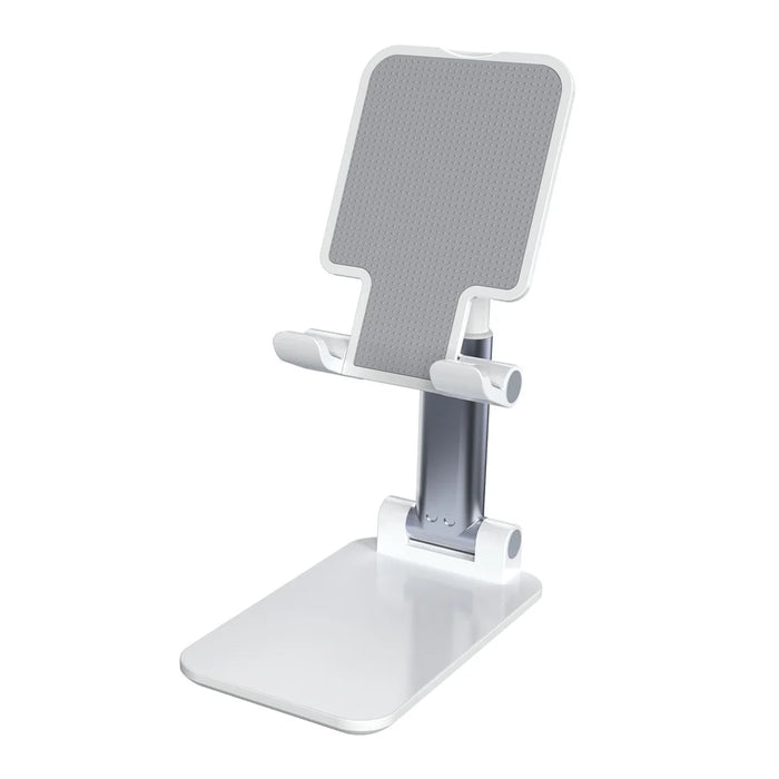 T4 Universal Height Adjustable Phone Tablet Holder Stand Portable Foldable Desktop Bracket - White - 2