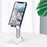 T4 Universal Height Adjustable Phone Tablet Holder Stand Portable Foldable Desktop Bracket - White - 5