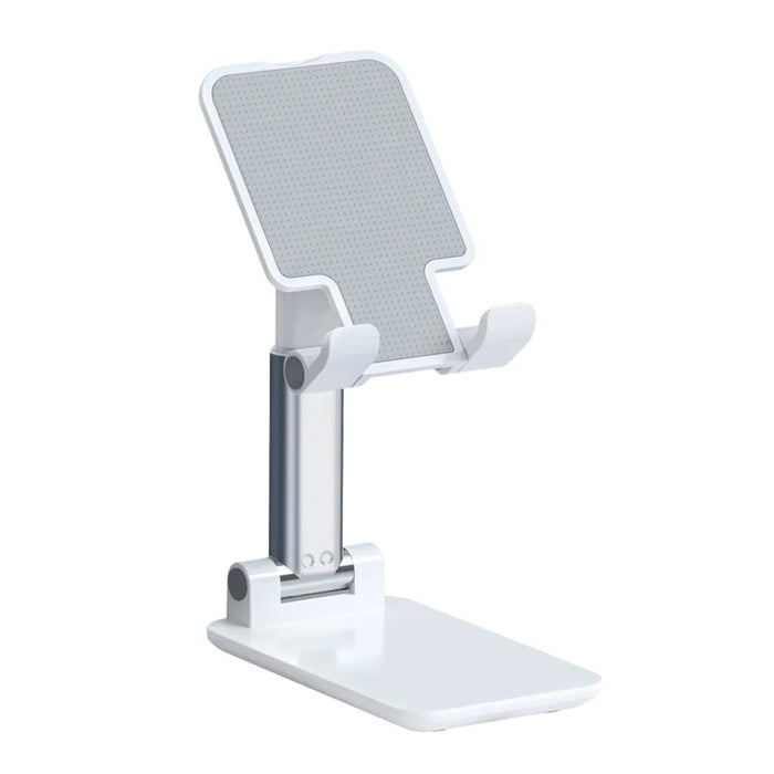 T4 Universal Height Adjustable Phone Tablet Holder Stand Portable Foldable Desktop Bracket - White - 7