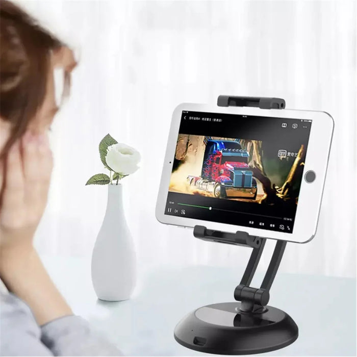 Universal 5-12.9 inch Mobile Phone Stand Adjustable Desktop Tablet Holder Bracket - Black - 3
