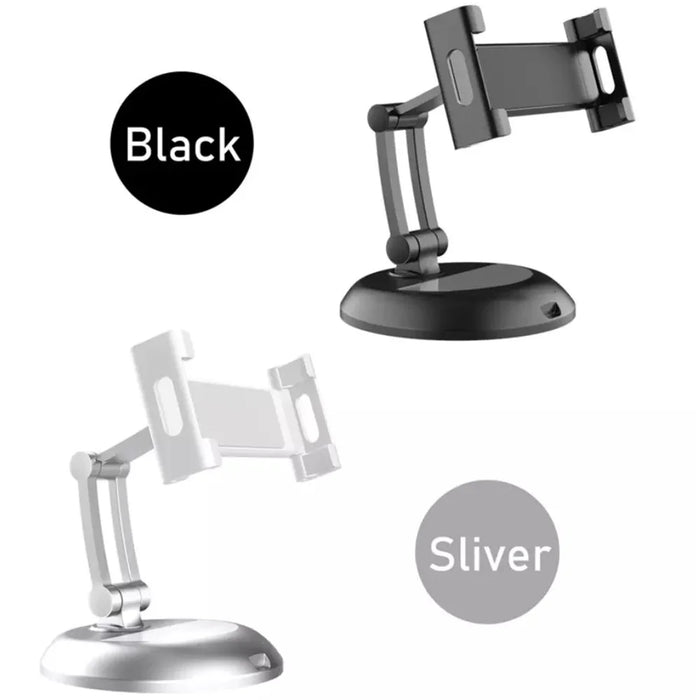 Universal 5-12.9 inch Mobile Phone Stand Adjustable Desktop Tablet Holder Bracket - Black - 4