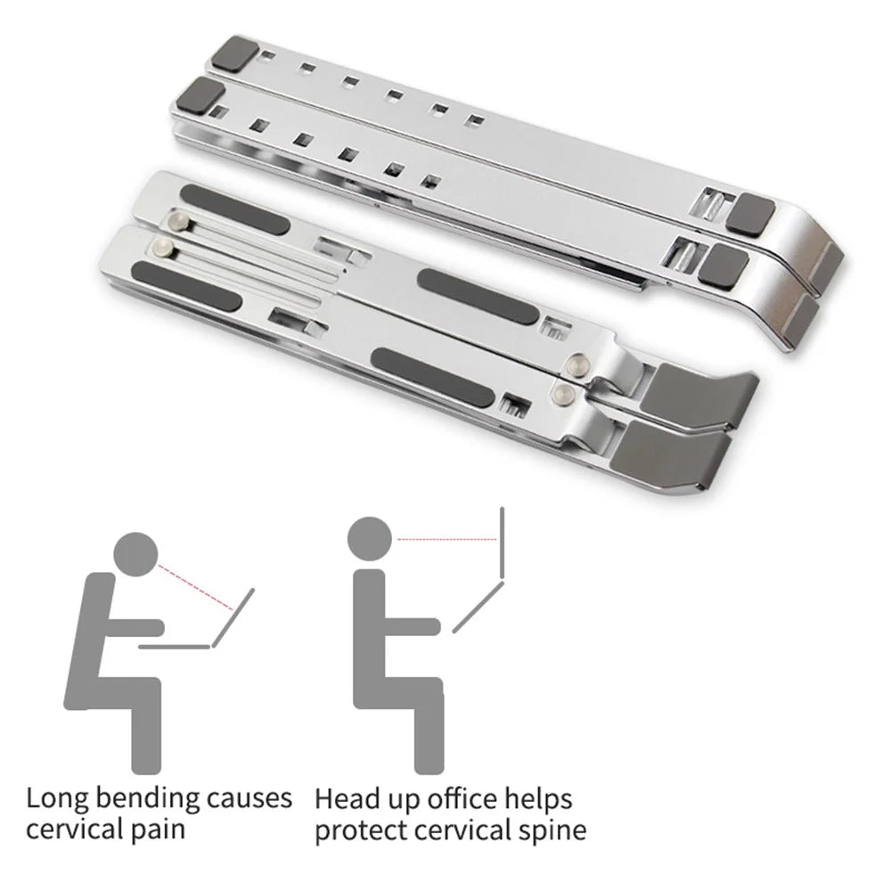 Z21 Aluminum Alloy Multi-angle Adjustable Laptop Stand Holder Foldable Notebook Desktop Bracket - 6