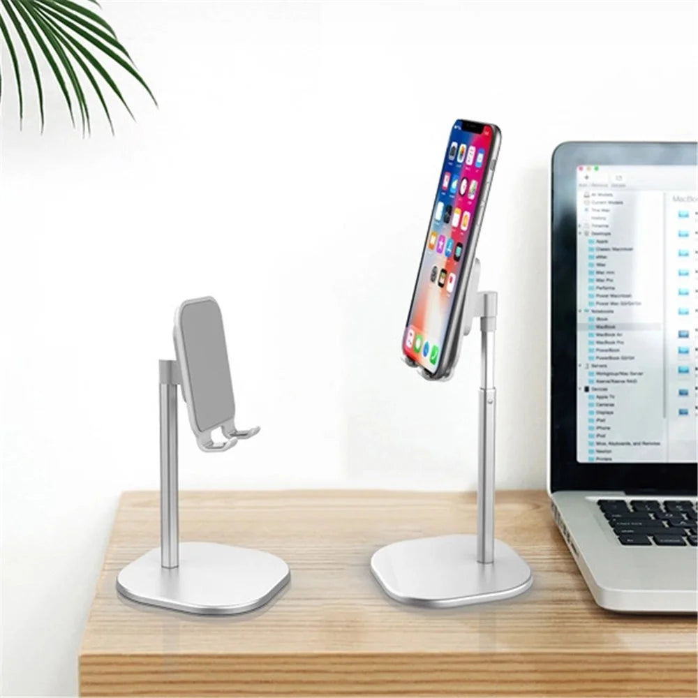 Desktop Mobile Phone Stand Telescopic Bracket Live Video Stand - Silver - 1