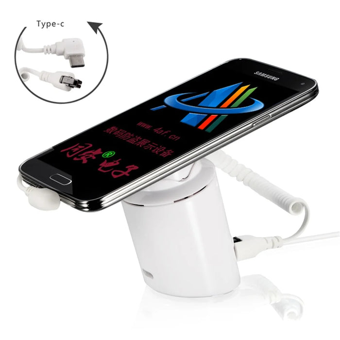 A22 Chargeable Mobile Phone Secure Burglar Alarm System Display Holder Retail Shop Anti-theft Display Device - Type-C Cable - 1