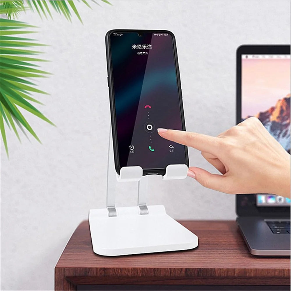 ZY-ZM01 Adjustable Aluminum Alloy Destop Stand for Phone Tablet within 12.9 inch - Silver - 5