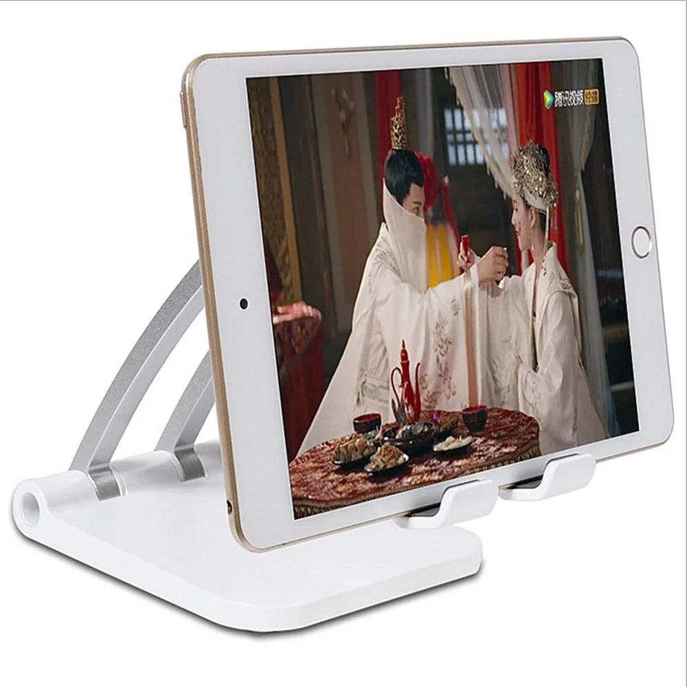 ZY-ZM01 Adjustable Aluminum Alloy Destop Stand for Phone Tablet within 12.9 inch - Silver - 6