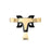 T-shape Gravity Linkage Mount Car Mobile Phone Stand for Audi Q2L - Gold - 1