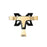 T-shape Car Gravity Linkage Mobile Phone Holder + Base for A3 / S3 (14-20) - Gold - 1