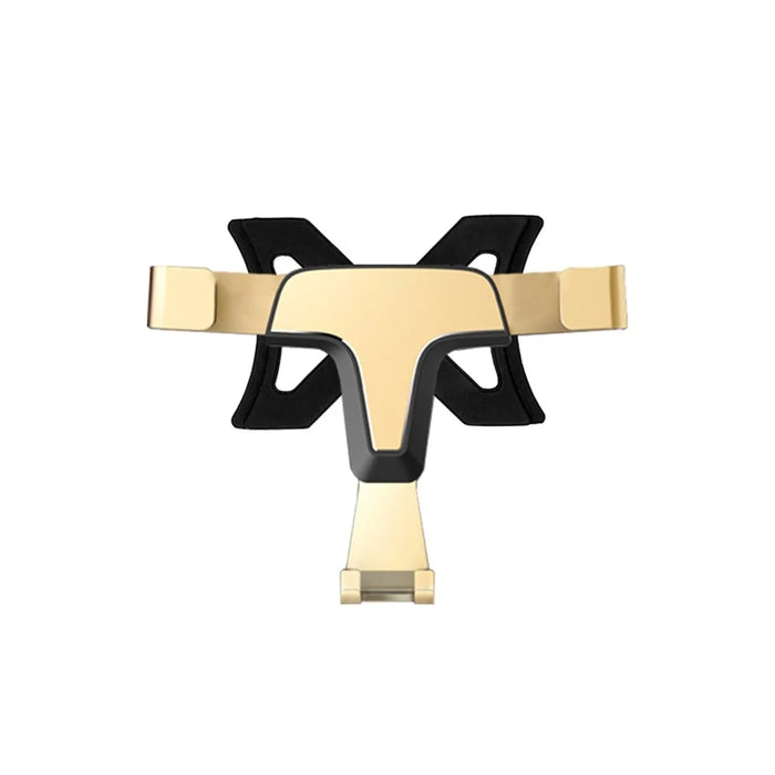 T-shape Car Gravity Linkage Mobile Phone Holder + Base for A3 / S3 (14-20) - Gold - 1