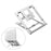 Aluminum Alloy Folding Lifting Cooling Laptop Computer Bracket - White - 1