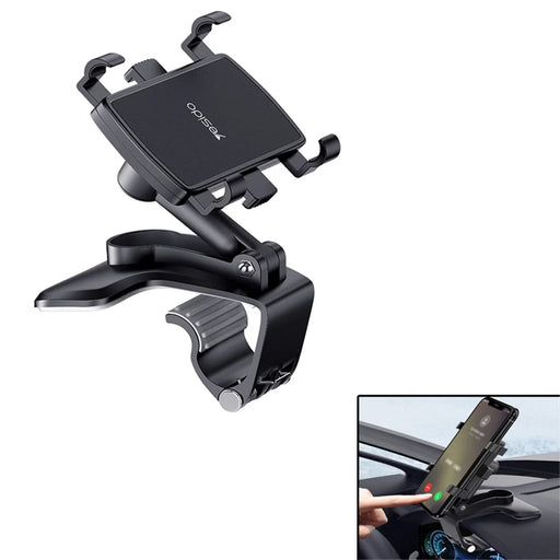 YESIDO C101 Universal Car Mount Holder Dashboard Mount Phone Holder Rear View Mirror Mount - 1