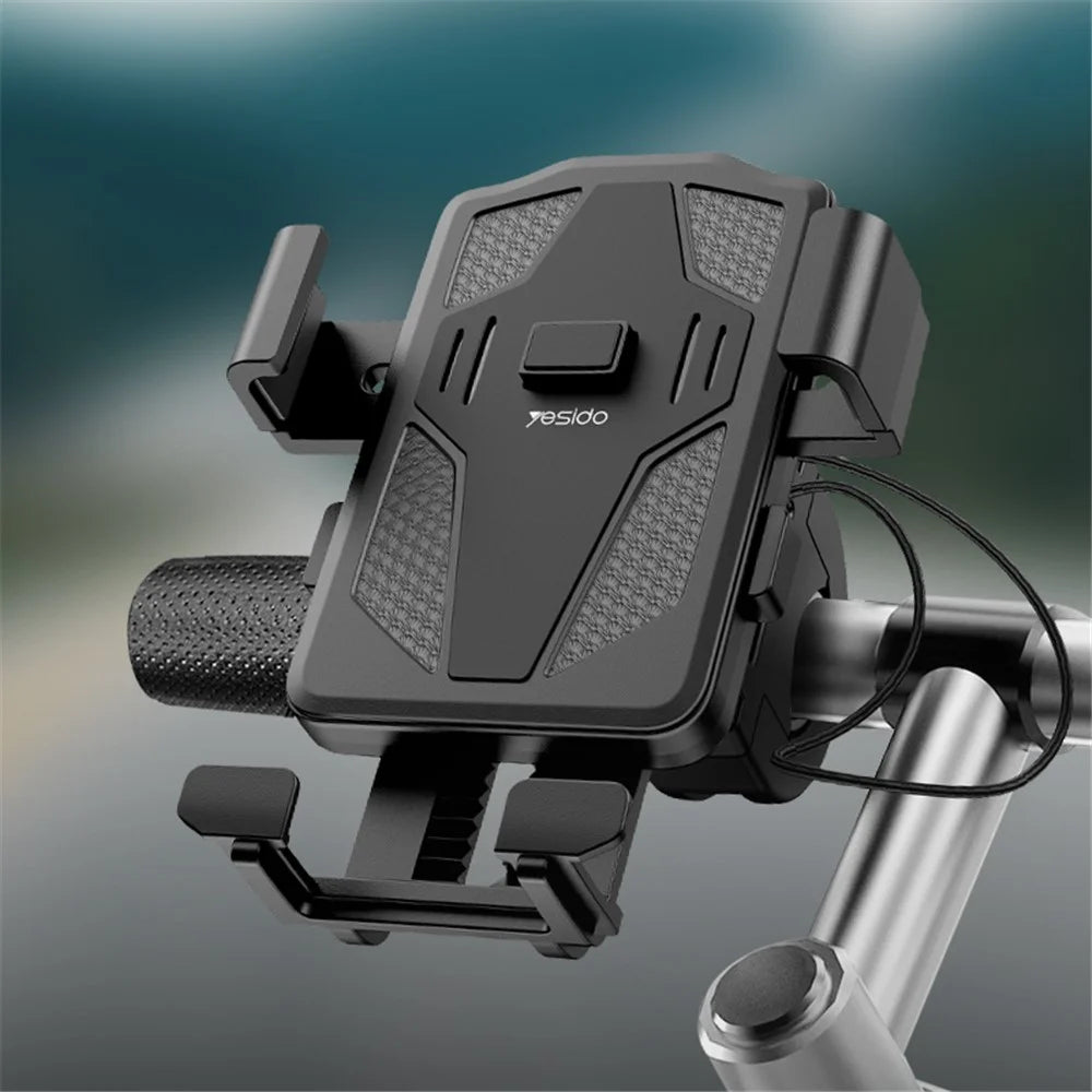 YESIDO C94 360° Rotation Anti Shake Bicycle Motorcycle Cell Phone Mount Holder for iPhone Samsung Huawei - 3