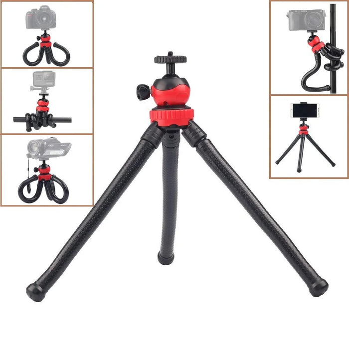 UN-58 Portable Flexible Octopus Mobile Phone Tripod Bracket for iPhone GoPro Camera - 1