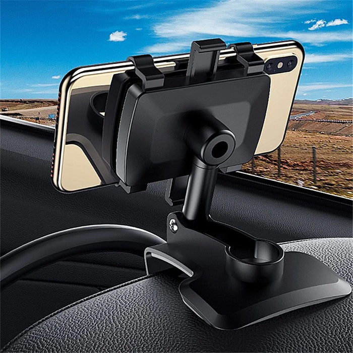 Car Dashboard/Sun Visor/Rearview Mirror Mount Hands-free Phone Holder Stand Bracket - 2