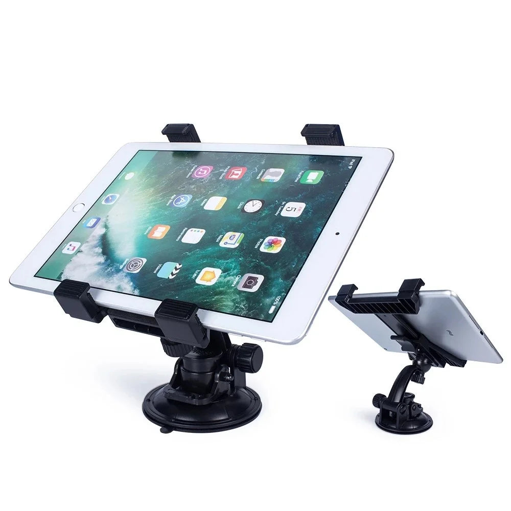 For iPad Holder Applicable to 7 - 14 inch Tablet Car Dashboard Tablet Mount 360° Rotation Windshield Suction Cup - 1