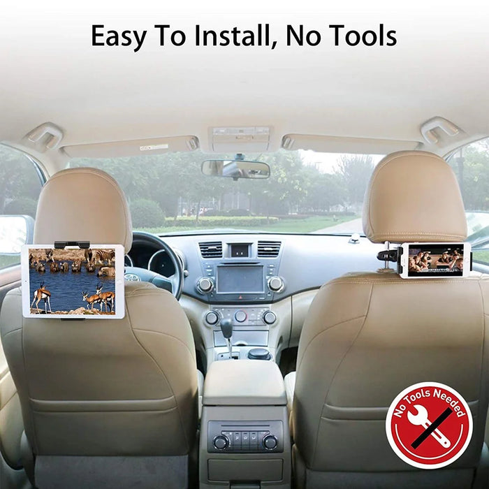 Car Back Seat Tablet Headrest Mount Holder Stand for Mobile Phone iPad Switch - 6