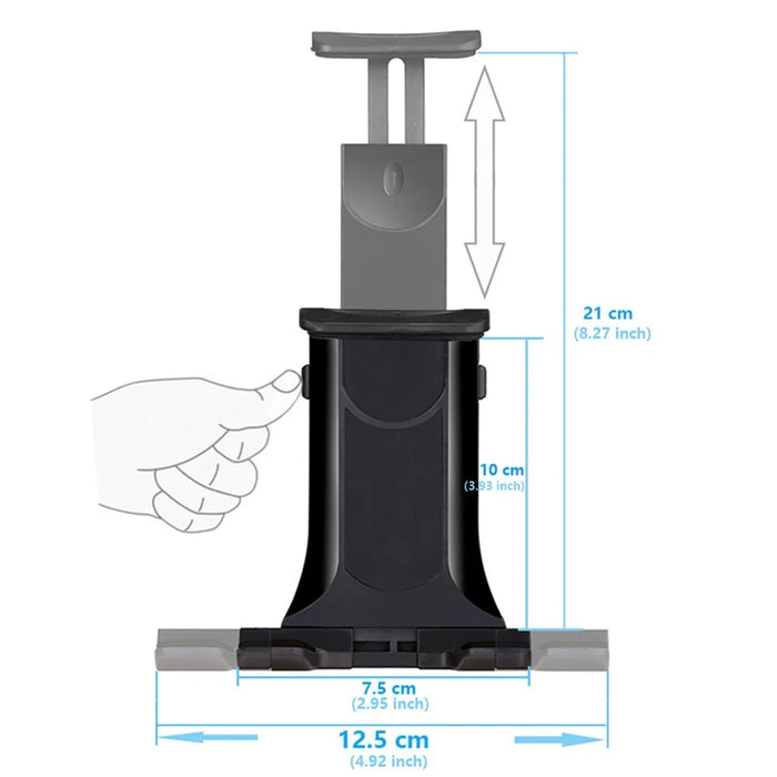 360° Rotation Car Air Vent Mount Telescopic Tablet Holder for 7-11inch Tablet - 5