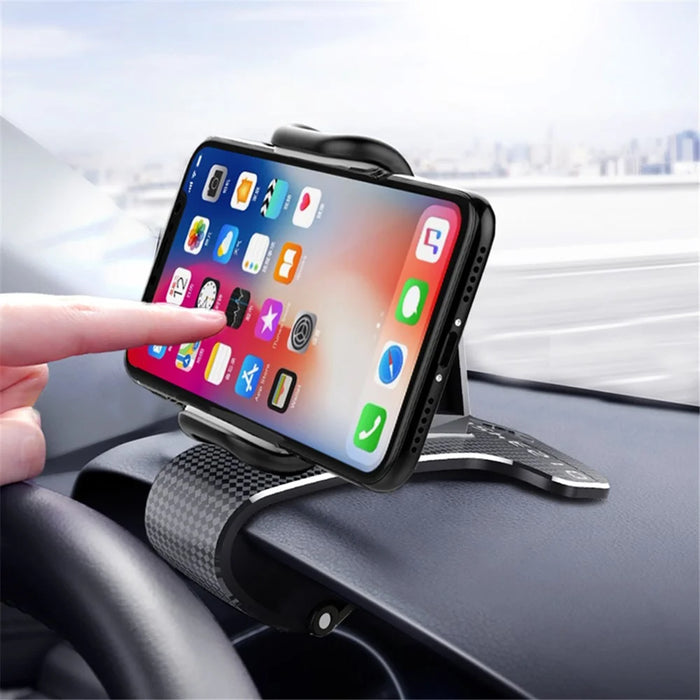Car Dashboard Bracket Phone Holder 360 Degree Rotation with Temporary Parking Calling Number Plate - 3