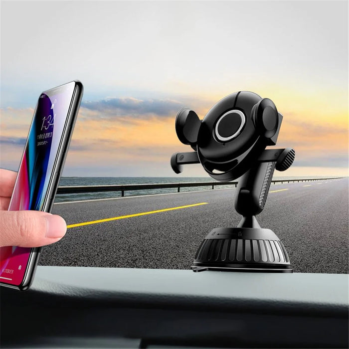 Car Dashboard Suction Cup Bracket 360° Rotating Buckle Car Mobile Phone Holder (208-Z) - 2