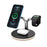 P970 Magnetic 3 in 1 Wireless Charging Table Bracket Charger Mount - Black - 1