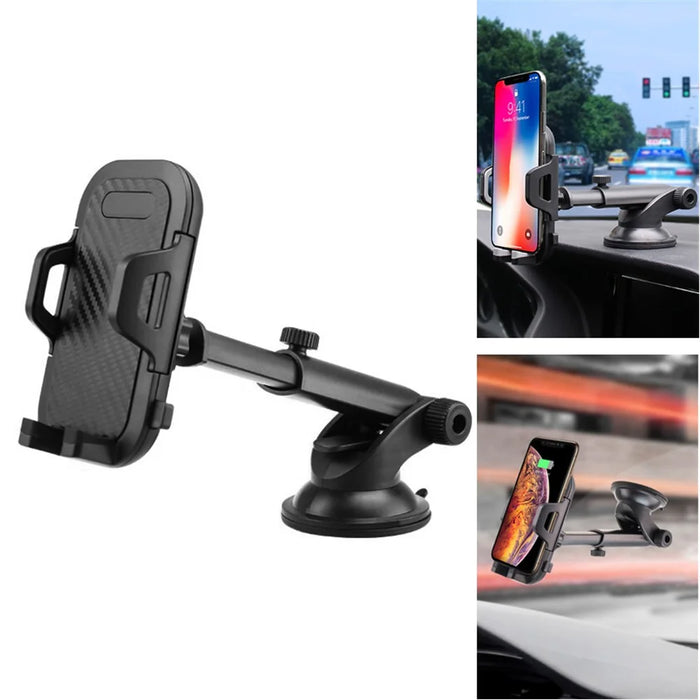 Suction Cup Adjustable Car Phone Holder Stand GPS Mount Bracket Support for 3.5- 6.0 inch Mobile Phone - 1