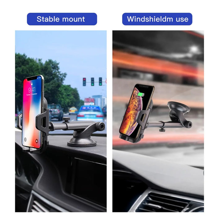 Suction Cup Adjustable Car Phone Holder Stand GPS Mount Bracket Support for 3.5- 6.0 inch Mobile Phone - 2