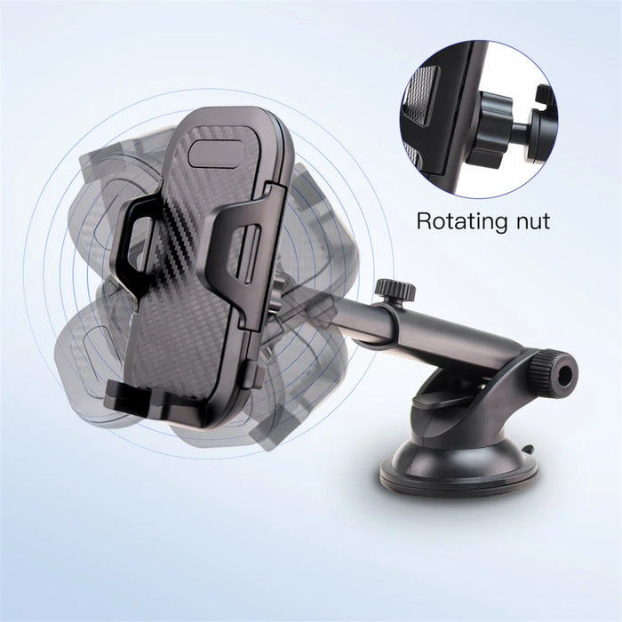 Suction Cup Adjustable Car Phone Holder Stand GPS Mount Bracket Support for 3.5- 6.0 inch Mobile Phone - 5