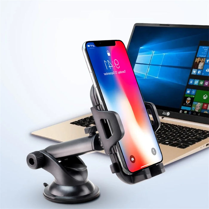 Suction Cup Adjustable Car Phone Holder Stand GPS Mount Bracket Support for 3.5- 6.0 inch Mobile Phone - 7