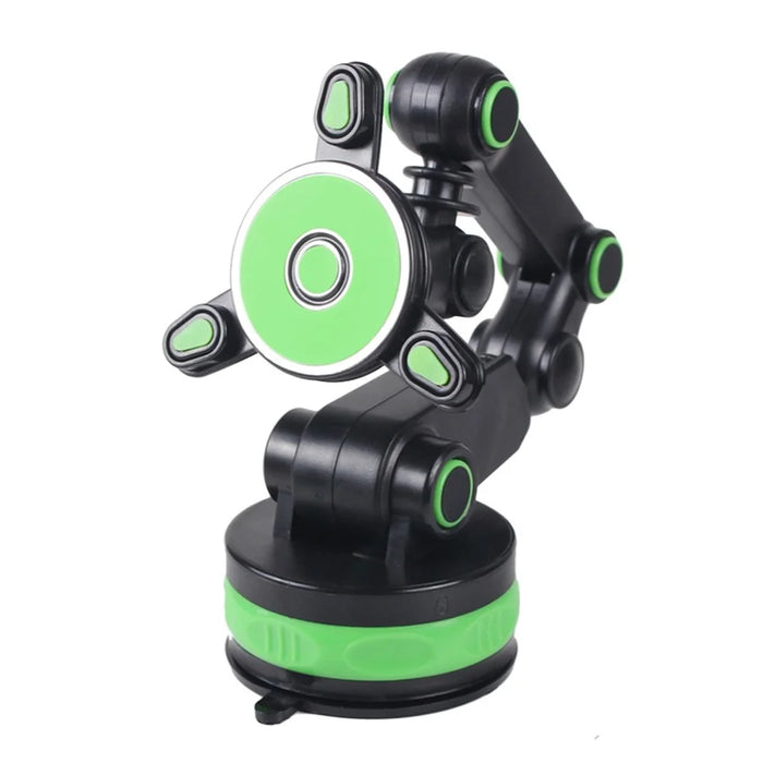 Adjustable Car GPS Windshield Dashboard Magnetic Sucker Mobile Phone Mount Holder Bracket for 4-6 inch Phone - Green - 1