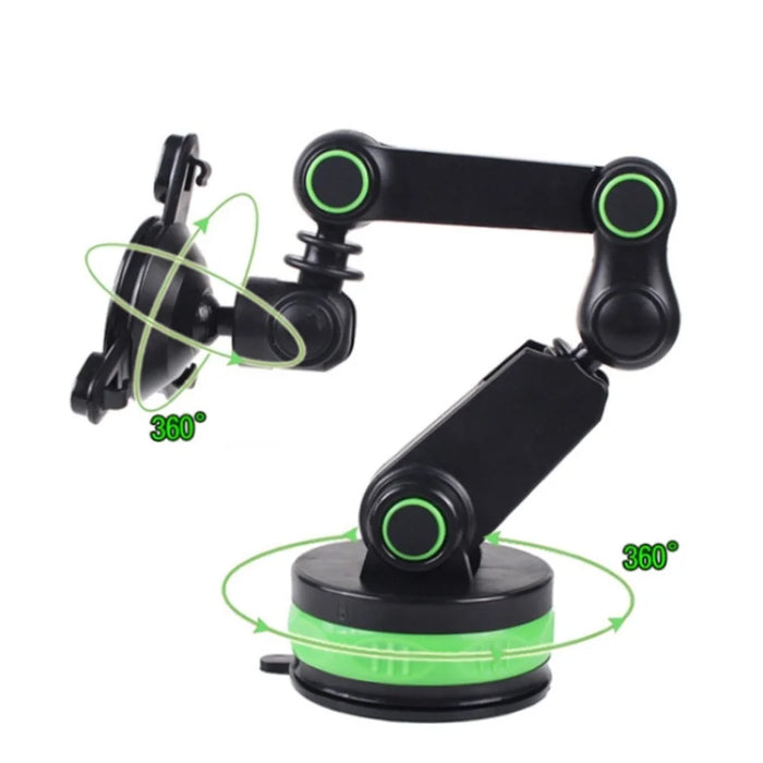 Adjustable Car GPS Windshield Dashboard Magnetic Sucker Mobile Phone Mount Holder Bracket for 4-6 inch Phone - Green - 4