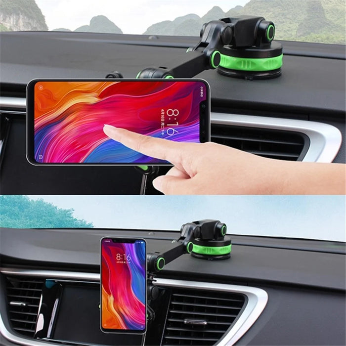 Adjustable Car GPS Windshield Dashboard Magnetic Sucker Mobile Phone Mount Holder Bracket for 4-6 inch Phone - Green - 5