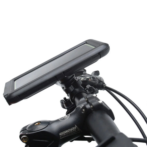 Cycling Bicycle Handlebar Mount 6.8-inch Phone Holder Waterproof Case Bag Support Stand - 1