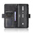 Leather Wallet Protective Case with Multiple Card Slots for ZTE nubia Red Magic 6 Pro / ZTE nubia Red Magic 6 - Black - 6
