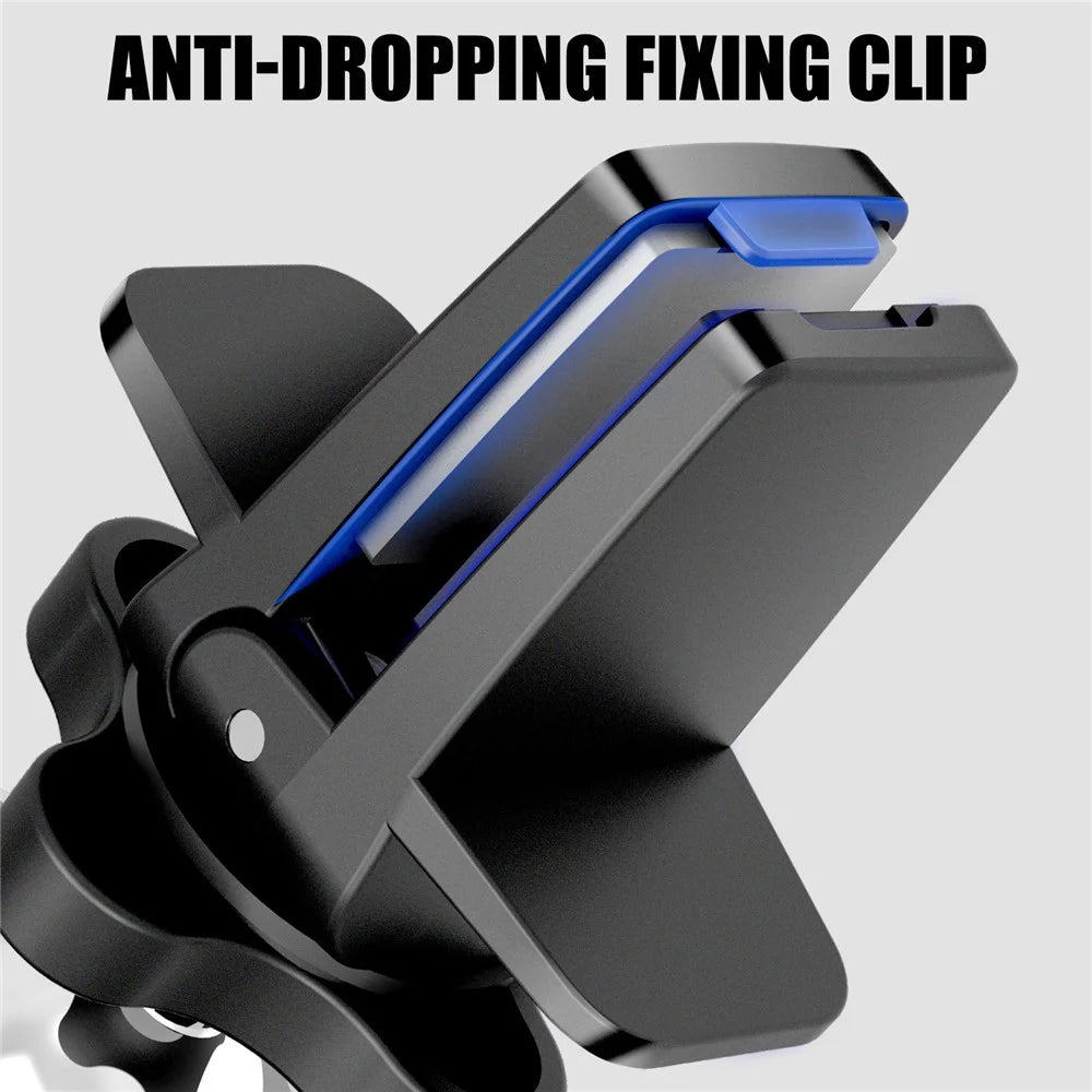 R-JUST ZC03 Wheel Hub Design Magnetic Car Phone Holder Air Vent Mount 360 Degree Rotation Cellphone Stand - Black - 3