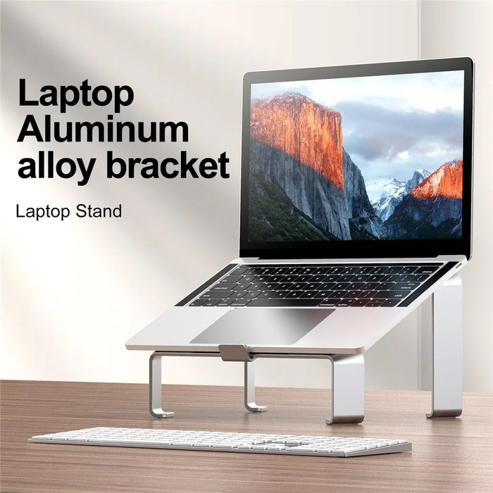 R-JUST Aluminum Alloy Notebook Bracket Raise Computer Desktop Laptop Heat Dissipation Anti-Skid Stand - 3