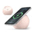 Round Wireless Charger Mount Mobile Phone Fast Charging Stand Holder Base - Pink - 1